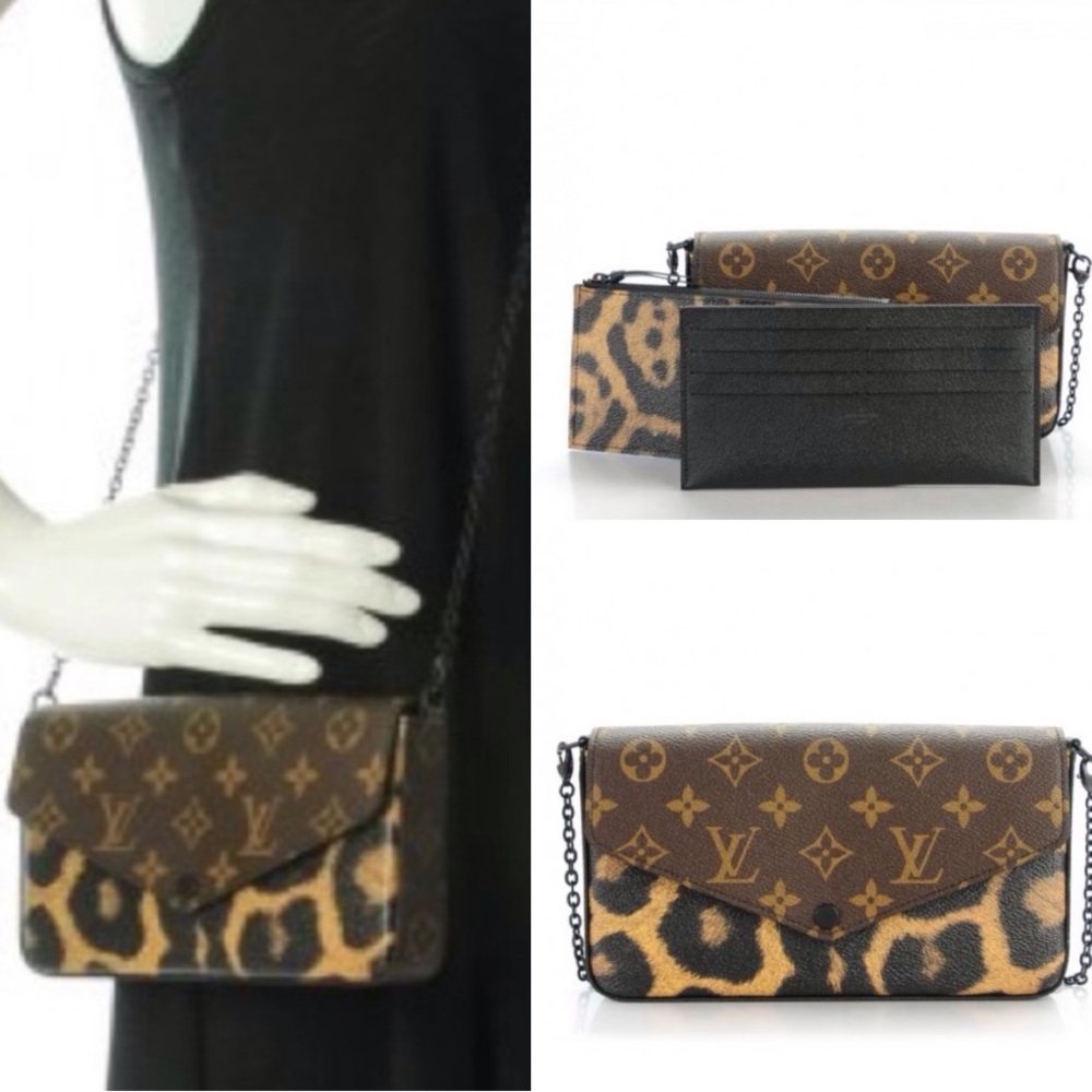 💎✨ COLLECTABLE ✨💎 Leopard FELICE Pochette Felicie Chain crossbody Wallet